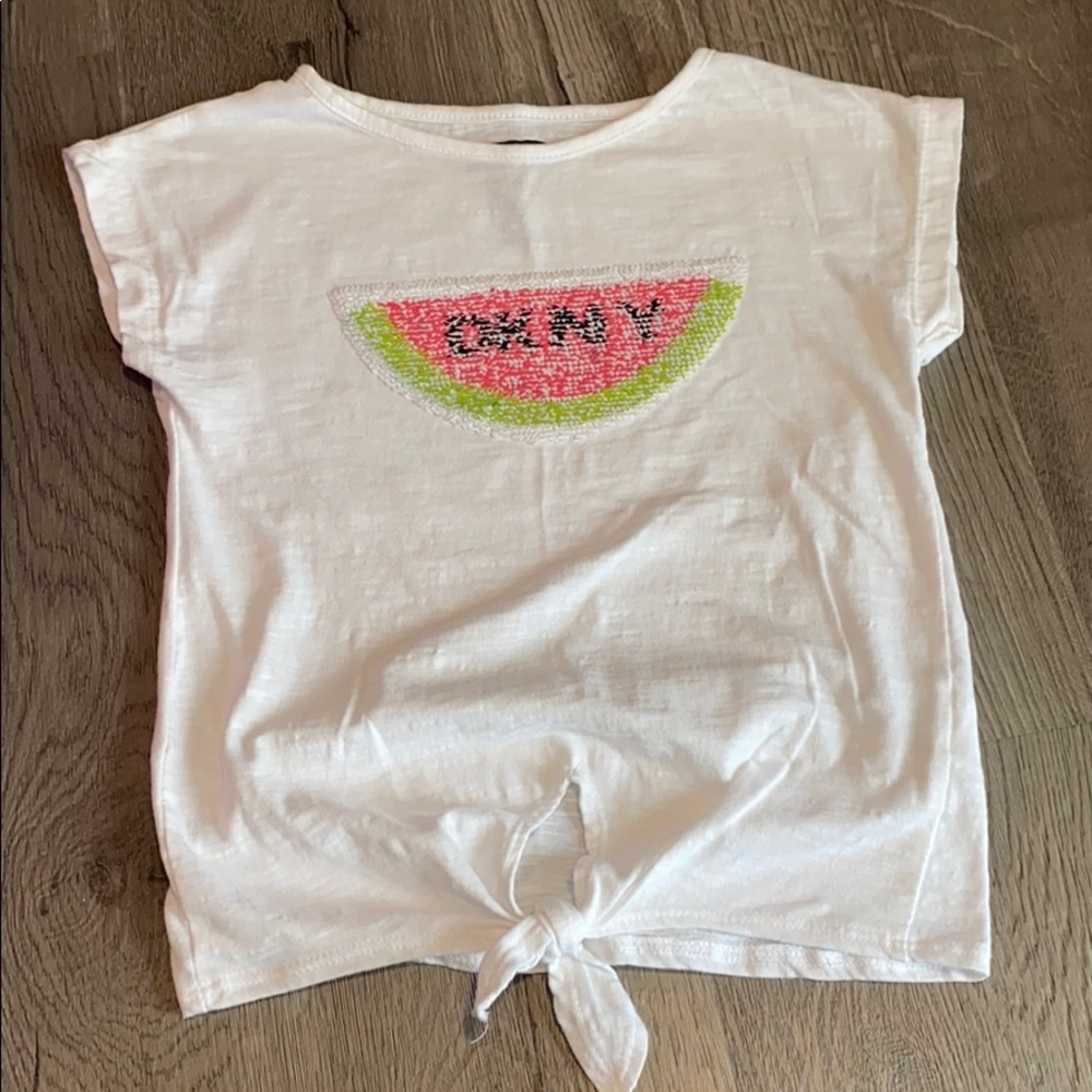 Girls DKNY Sequence Short Sleeve Shirt